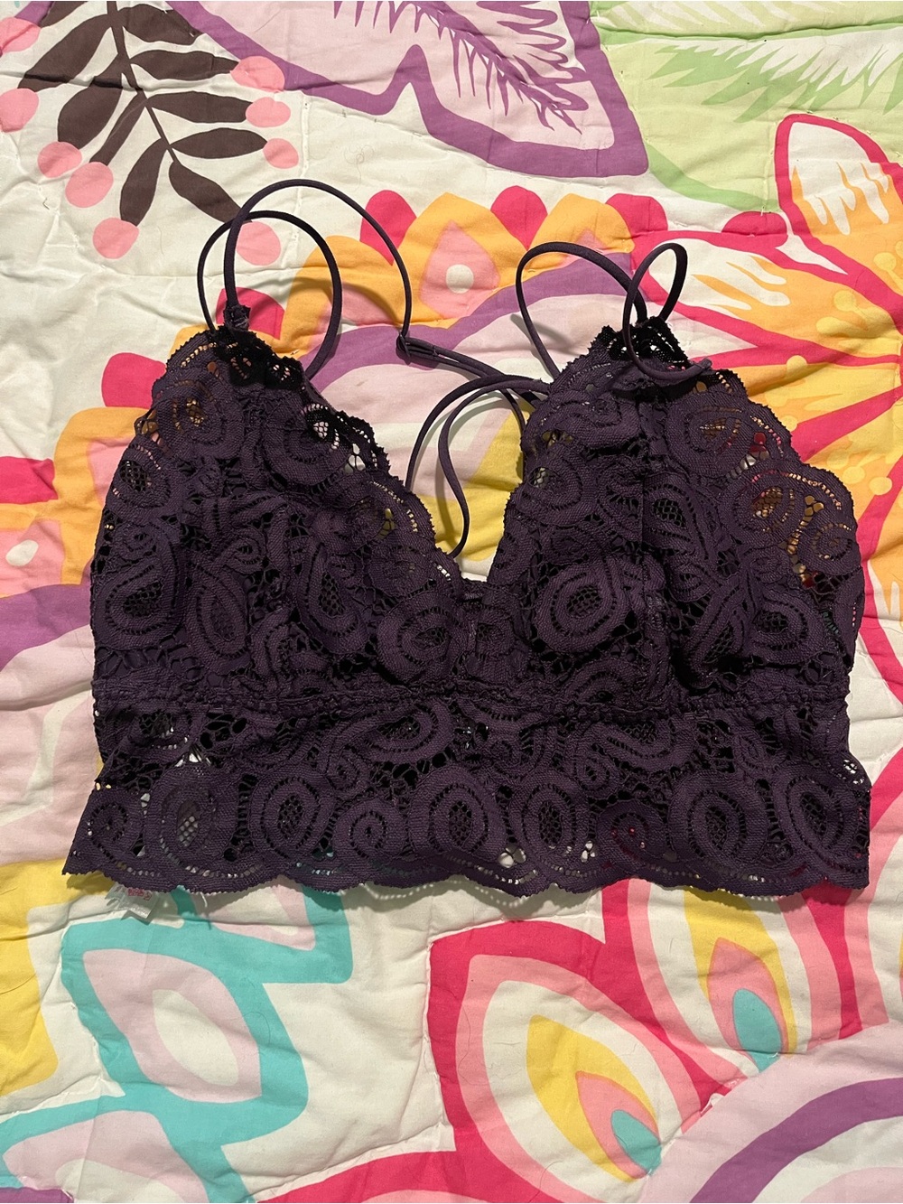 PINK Victoria's Secret Purple Lace Bralette